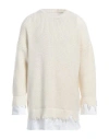 Mm6 Maison Margiela Mm6 By Maison Margiela Shirt Bottom Sweater In White