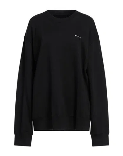 Mm6 Maison Margiela Black Safety Pin Sweatshirt In 900 Black