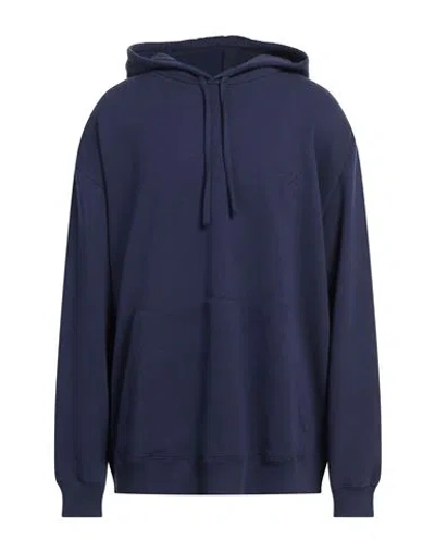 Mm6 Maison Margiela Man Sweatshirt Blue Size L Cotton, Polyester