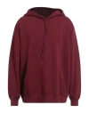 Mm6 Maison Margiela Man Sweatshirt Burgundy Size S Cotton, Polyester