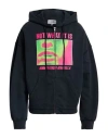 Mm6 Maison Margiela Man Sweatshirt Charcoal Size L Cotton In Black