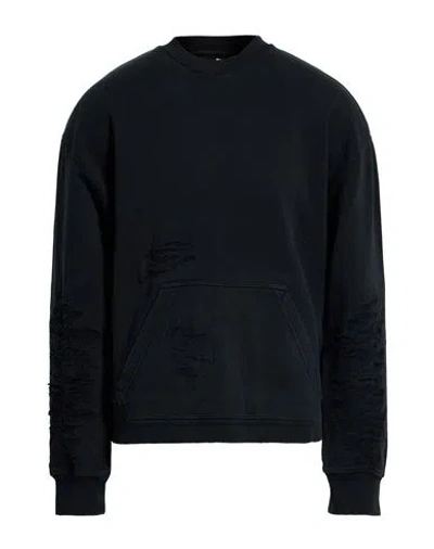 Mm6 Maison Margiela Man Sweatshirt Charcoal Size Xl Cotton In Blue