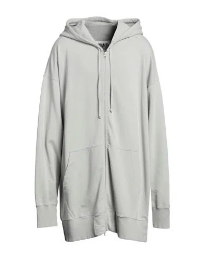 Mm6 Maison Margiela Man Sweatshirt Light Grey Size M Cotton, Polyester, Elastane