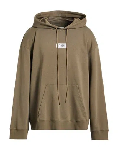 MM6 MAISON MARGIELA MM6 MAISON MARGIELA MAN SWEATSHIRT MILITARY GREEN SIZE L COTTON, POLYESTER