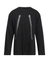 Mm6 Maison Margiela Rasterized-zip-print Longsleeved T-shirt In Black