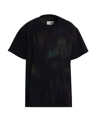 Mm6 Maison Margiela Man T-shirt Black Size Xxl Cotton