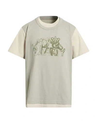 Mm6 Maison Margiela Man T-shirt Grey Size L Cotton In Gray
