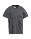 Mm6 Maison Margiela Man T-shirt Grey Size M Cotton In Gray