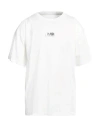 Mm6 Maison Margiela Cotton Crew-neck T-shirt With Numeric Signature Patch In White