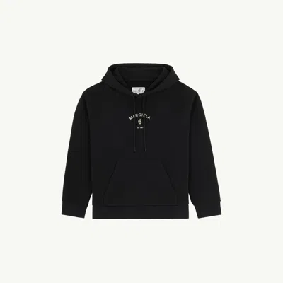 Mm6 Maison Margiela Mannequin Print Hooded Sweatshirt In Black