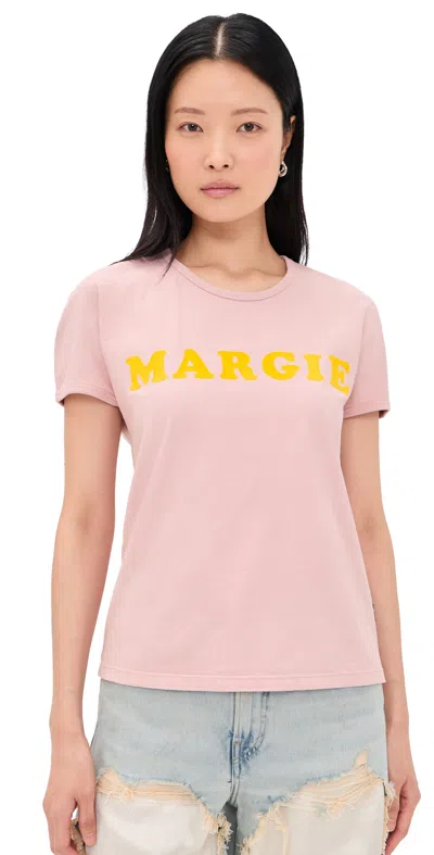 Mm6 Maison Margiela Margie T-shirt Faded Pink