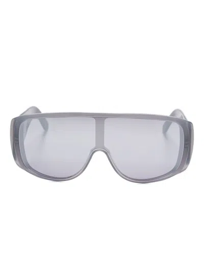 Mm6 Maison Margiela Mask Sunglasses In Gray