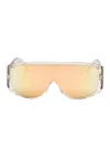 Mm6 Maison Margiela Flat Top Rectangular Sunglasses In Gold