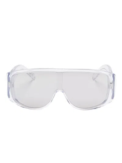 Mm6 Maison Margiela Mask Sunglasses In White