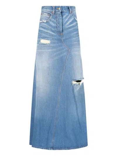 MM6 MAISON MARGIELA MAXI DENIM SKIRT