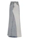 MM6 MAISON MARGIELA MAXI DENIM SKIRT