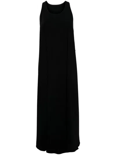 Mm6 Maison Margiela Asymmetric-design Dress In Black