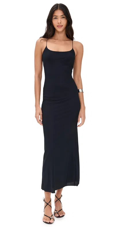 Mm6 Maison Margiela Maxi Dress Black In Blue