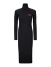 Mm6 Maison Margiela Mm6 By Maison Margiela Long Maxi Dress With Collar In Black