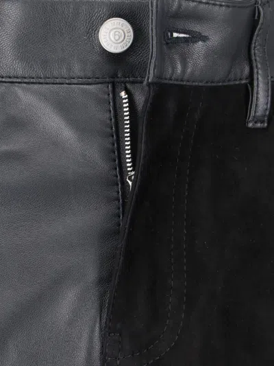 MM6 MAISON MARGIELA MAXI LEATHER SKIRT
