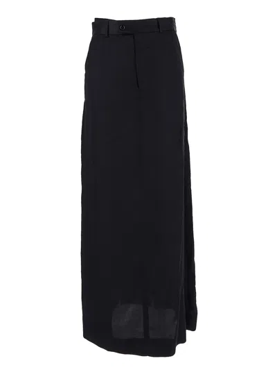 Mm6 Maison Margiela Maxi Skirt In Black