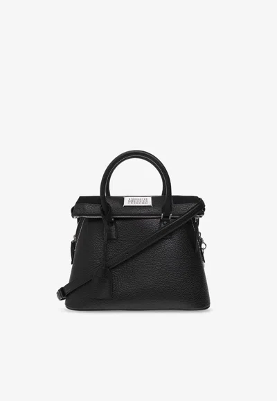 Mm6 Maison Margiela Medium 5ac Classique Tote Bag In Black