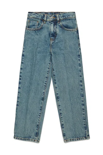 Mm6 Maison Margiela Medium Blue Slim Jeans With Footage