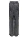 Mm6 Maison Margiela Mm6 By Maison Margiela High-waisted Tailored Pants With Wide Leg In Gray