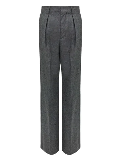 MM6 MAISON MARGIELA MEDIUM GREY TAILORED TROUSERS