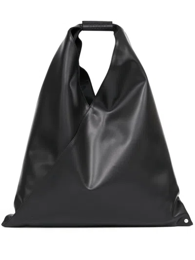 Mm6 Maison Margiela Medium Japanese Classic Tote Bag Woman Black In Polyester