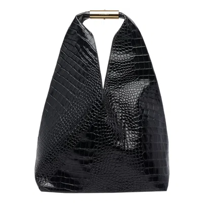 Mm6 Maison Margiela Medium Japanese Handbag In Black