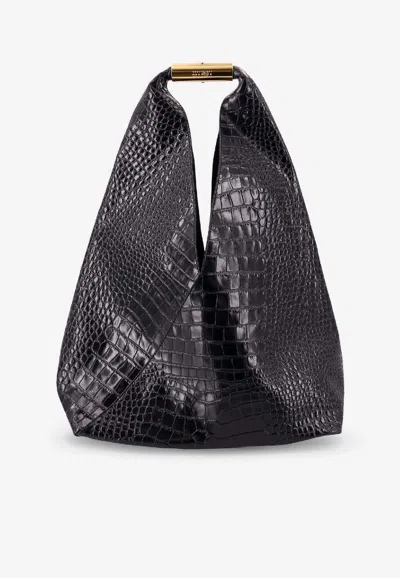 Mm6 Maison Margiela Medium Japanese Shoulder Bag In Black