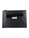 Mm6 Maison Margiela Logo Patch Medium Pouch Bag In Black