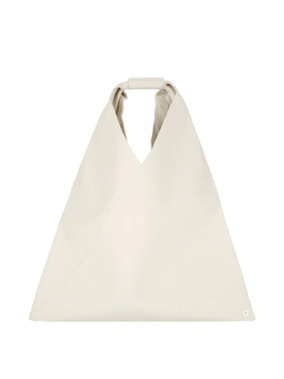 Mm6 Maison Margiela 'japanese' Medium Tote Bag In White