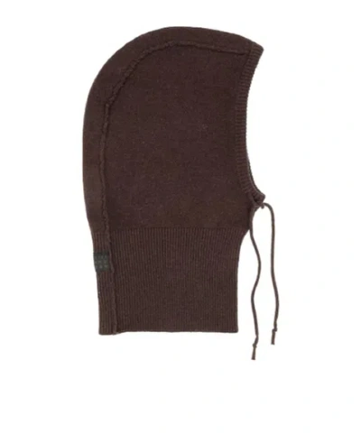 Mm6 Maison Margiela Mediumthickness Knit Beanie In Brown