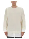 Mm6 Maison Margiela Mm6 By Maison Margiela Shirt Bottom Sweater In Ivory