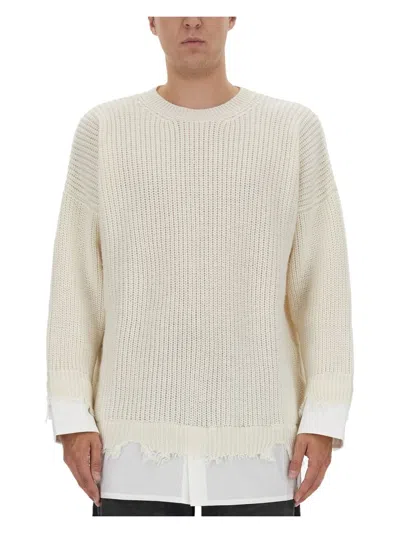MM6 MAISON MARGIELA MEN'S BOTTOM SWEATER SHIRT