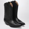 Mm6 Maison Margiela Mm6 By Maison Margiela Pointed Toe High Shaft Black Boots In Black