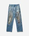 Mm6 Maison Margiela Mm6 By Maison Margiela Relaxed Fit High-waisted Distressed Jeans In Blue