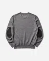 Mm6 Maison Margiela Men S Elbow Patch Crewneck Sweater In Gray