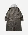 Mm6 Maison Margiela Men S Hooded Trench Coat In Gray