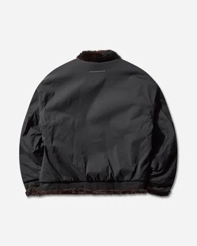 Mm6 Maison Margiela Men S Reversible Bomber Jacket Brown In Gray