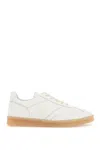 Mm6 Maison Margiela Leather Low-top Sneakers Perforated Silhouette In White