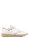 Mm6 Maison Margiela Leather And Suede Sneakers In White