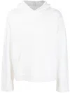 Mm6 Maison Margiela Knit Hoodie With Intarsia Logo For Men In White