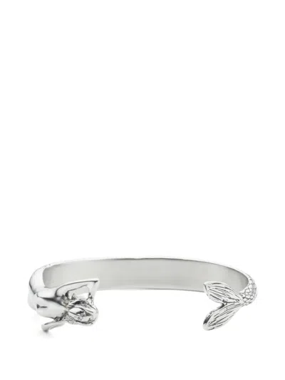 Mm6 Maison Margiela Mermaid Cuff Bracelet In Metallic