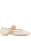 Mm6 Maison Margiela Mesh Anatomic Numeric Ballerina Flats