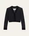 Mm6 Maison Margiela Mesh Long-sleeve Top In Black