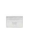 Mm6 Maison Margiela Metallic Cardholder In White