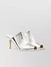 Mm6 Maison Margiela Metallic Open Toe Sandals